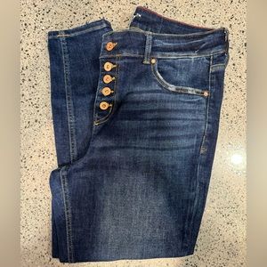 Edgely | Super High-Rise Skinny Jeans | 14w extra short